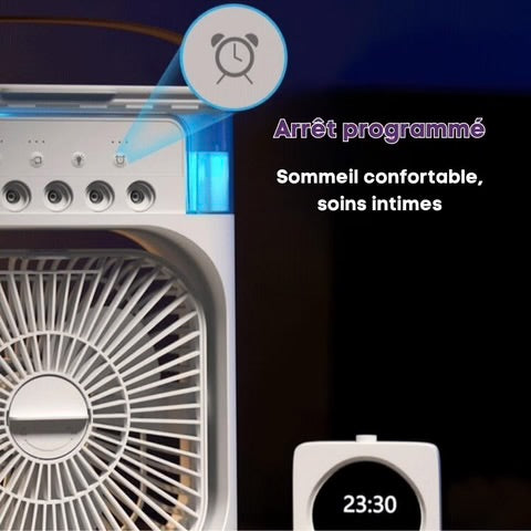 Climatiseur Portable 3-en-1 : Ventilateur Humidificateur et Refroidisseur d'Air